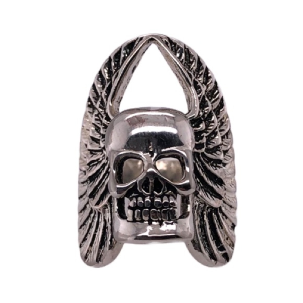 Skull Wing Mens Ring